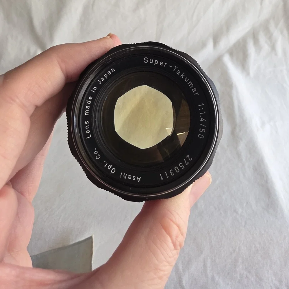 VTG Asahi Pentax Super Takumar 50mm f1.4 M42 Mount Lens 7-element 2750311 Japan